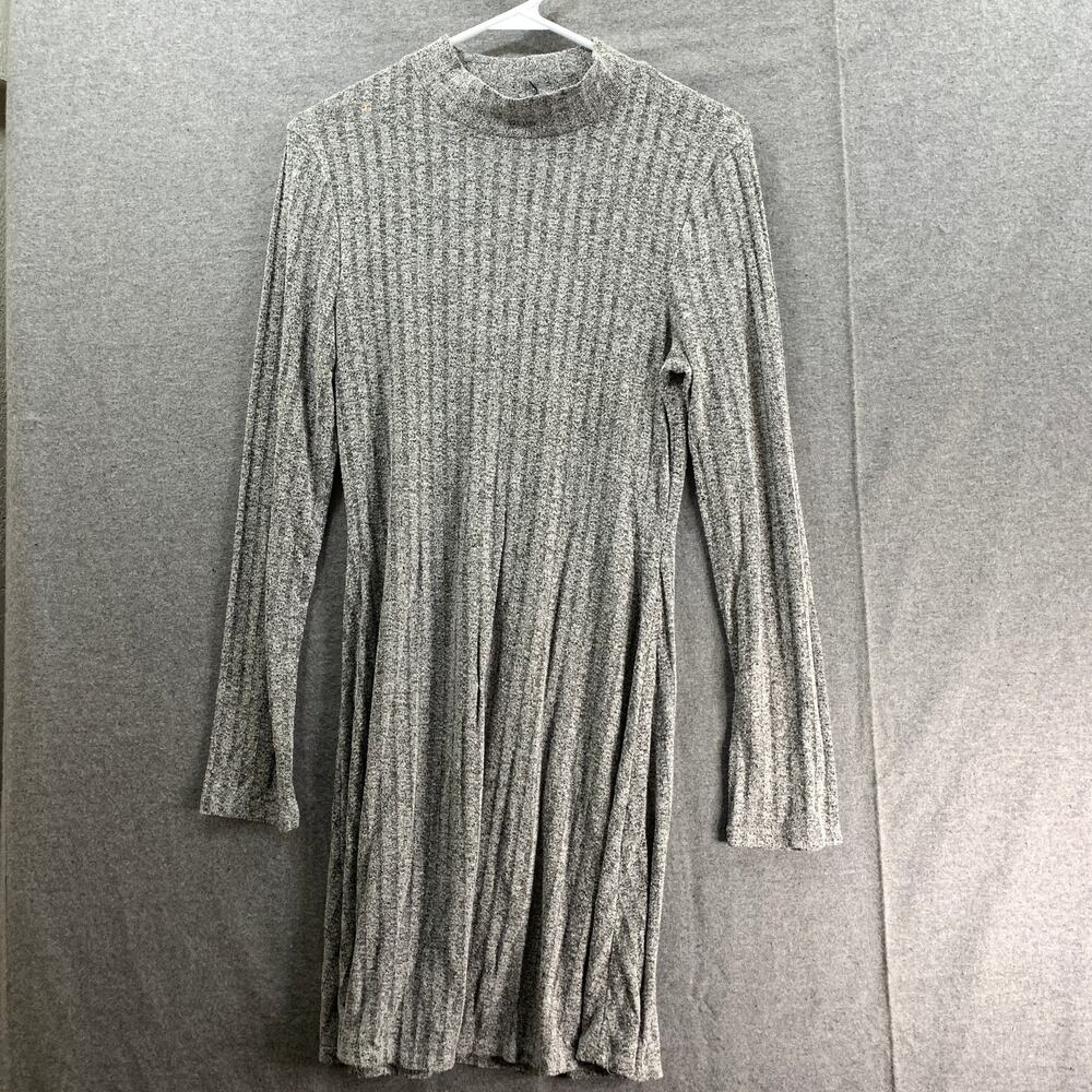 Love Ari Gray Dress Women Large Long Sleeve Sweater Dress